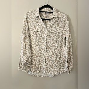 Croft & Barrow floral blouse size M